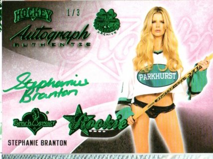2024 Benchwarmer Emerald Stephanie Branton Rookie Autograph 1/3