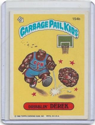 1986 TOPPS GARBAGE PAIL KIDS DRIBBLIN DEREK CARD