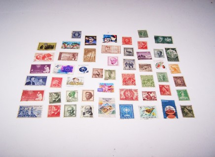 Australia Postage Stamps Used/Cancelled Set of 50