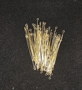 75+ Eye Pins 2" Gold-tone