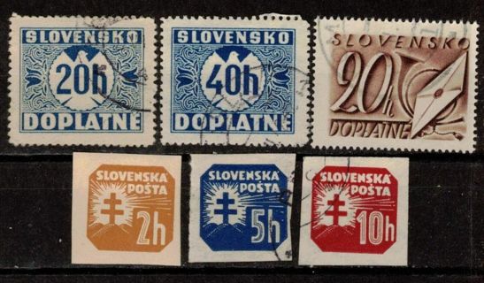 Slovakia Back of Book Stamps