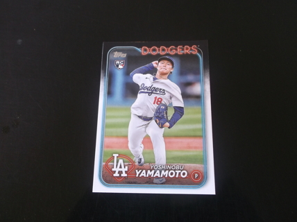 2024 Topps Series 2   Yoshinobu Yamamoto   rookie card  #  553  Los Angeles Dodgers