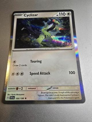 Pokemon Cyclizar holo rare card 164/198