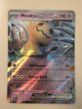 Mimikyu ex 004 rare holo promo NM Pokemon