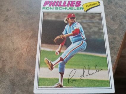 1977 TOPPS RON SCHUELER PHILADELPHIA PHILLIES BASEBALL CARD# 337