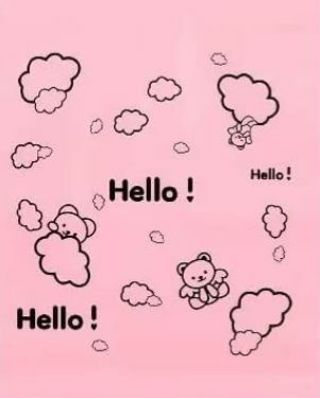 ➡️⭕(1) PINK 'Hello!' 6.69 x 11.81" Poly Mailer