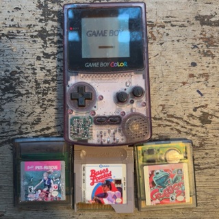 Vintage GameBoy Color w/3 games , works well!