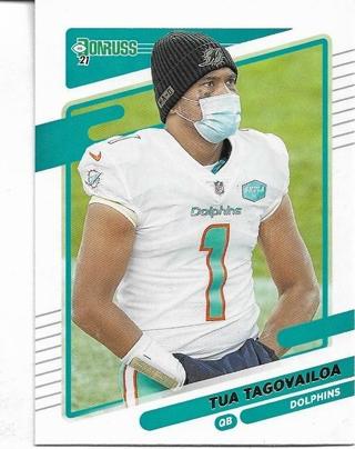 2021 DONRUSS TUA TAGOVAILOA CARD