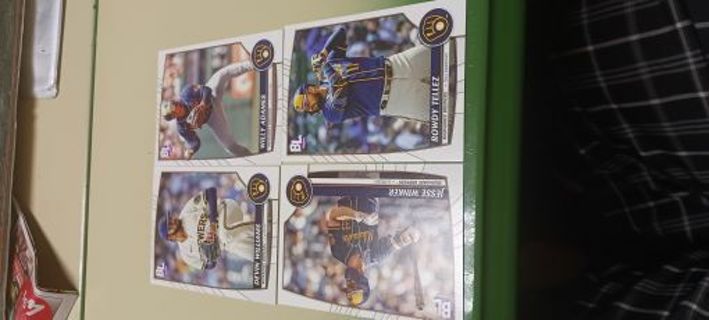 2023 Milwaukee Brewers 4 Card Lot