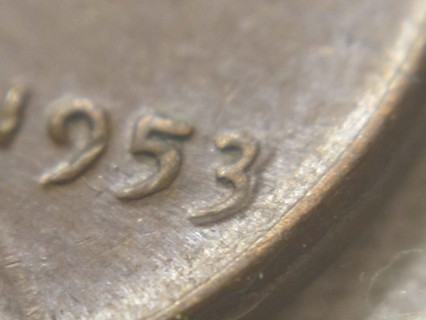 (US-96): 1953 Penny - Double Date Error