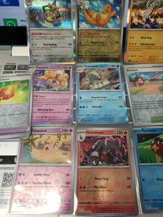 Pokémon card Collection, Holos, Holofoils Reverse Holos. 12-Card lot collection