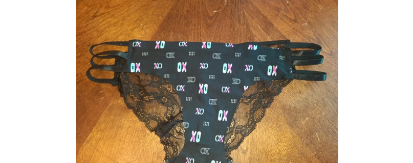 NEW Cheeky Lacey Back XOXO Size LG Panties Underwear Underpants