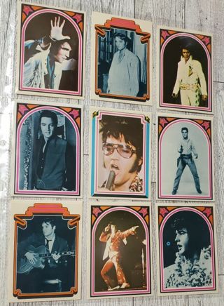 9 Elvis 1978 Cards! Boxcar Ent. Inc.