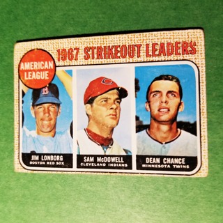 1968 - TOPPS BASEBALL CARD NO. 12 - A.L. 1967 STRIKEOUT LEADERS