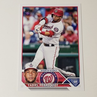 2023 Topps #257 Yadiel Hernandez Nationals L013