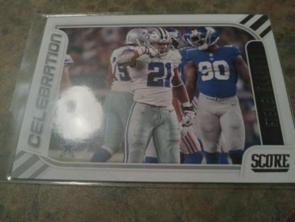 2023 SCORE CELEBRATION EZEKIEL ELLIOTT DALLAS COWBOYS FOOTBALL CARD # 13