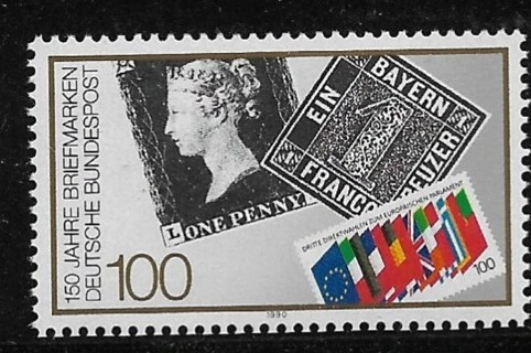 1990 Germany Sc1614 First Postage Stamp 150th Anniversary MNH