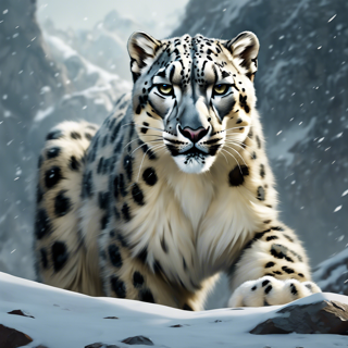 Listia Digital Collectible: Beautiful Snow Leopard