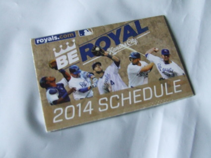 2014 Kansas City Royals Baseball Pocket Schedule 