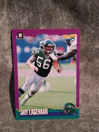 Football Trading Card Score Jeff Lageman