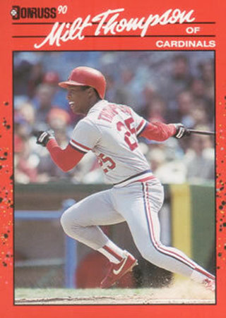 Milt Thompson 1990 Donruss St. Louis Cardinals