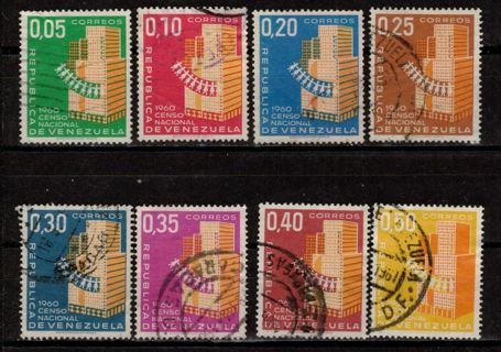 Venezuela 8 Stamps from Census Issue 1961