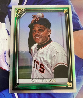 2021 Topps Gallery HOF Green Foil #d089/125 Willie Mays San Francisco Giants 