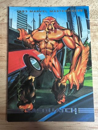  1993 Marvel Masterpieces SASQUATCH Skybox Trading Card #66 Super Hero 