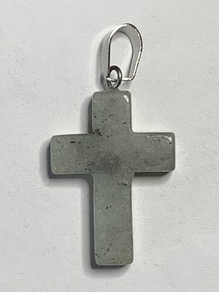 CROSS STONE/CHARM/PENDANT~#7~WITH CLASP FOR JEWELRY MAKING~FREE SHIPPING!