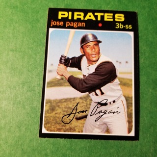 1971 Topps Vintage Baseball Card # 282 - JOSE PAGAN - PIRATES - NRMT/MT