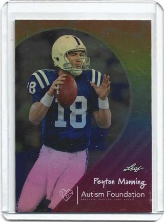 2023 LEAF AUTISM PEYTON MANNING CARD 429/1000