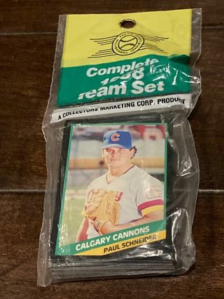 1988 CALGARY CANNONS CMC TEAM SET (25 CARDS) FACTORY SEALED (EDGAR MARTINEZ)