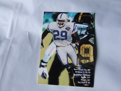 1995 Jason Belser Indianapolis Colts Fleer Card #157