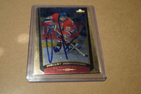 Autographed Hockey Card