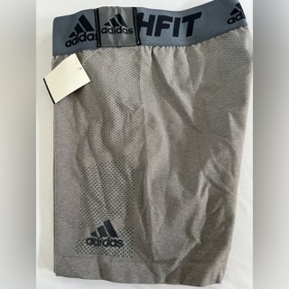 Adidas Techfit 3" Knit Athletic Running Gym Shorts AZ0665 Gray XL Womens NWT $60