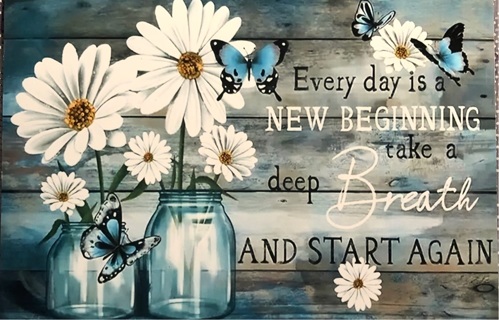 New Beginnings Quote - 3 x 5” MAGNET - GIN ONLY