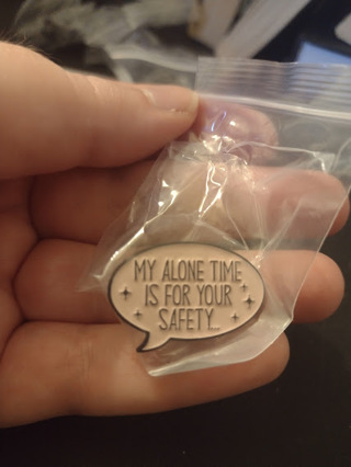 Alone Time Pin