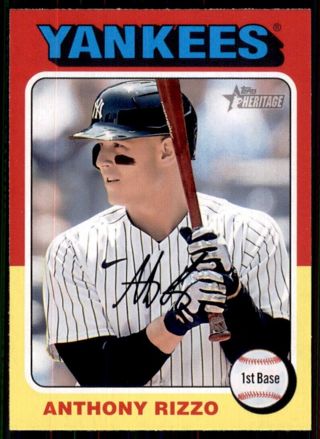 2024 Heritage Base #367 Anthony Rizzo - New York Yankees