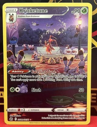 NM Crown Zeniths Secret Rare Kricketune GG Pokemon card TCG SWSH