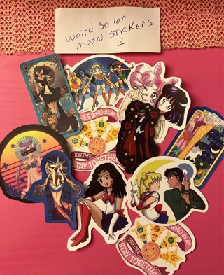 Weird sailor moon stickers set 2