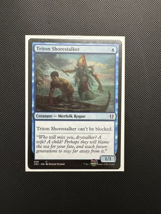 Triton Shorestalker Zendikar Rising Commander Magic the Gathering Card