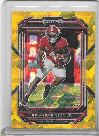 Brian Robinson Jr 2023 Prizm Draft Prizms Gold Ice #12