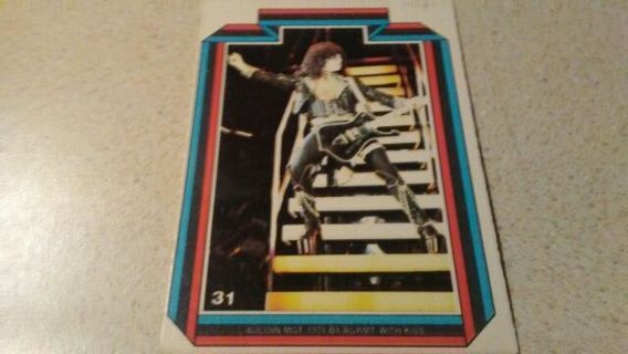 1978 ORIGINAL KISS AUCOIN PAUL STANLEY TRADING CARD# 31