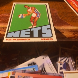1972 topps Tom Washington basketball card 