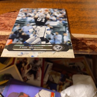 2002 fleer ultra tim brown football card 