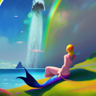 Listia Digital Collectible: Mermaid Enjoys The View
