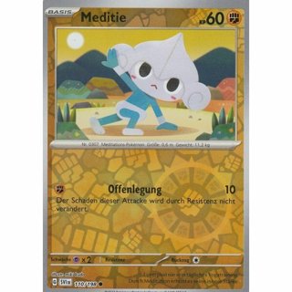  Tradingcard - Pokemon 2023 german Meditie 110/198 REVERSE HOLO 