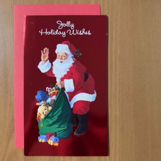 Santa Money Holder Christmas Card 