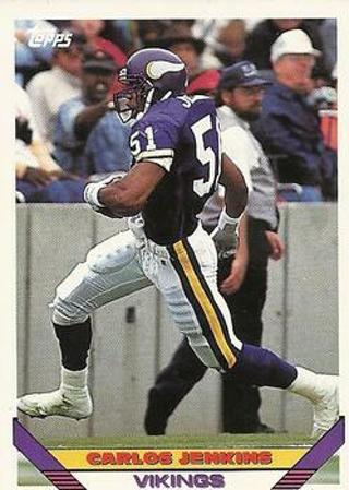 Carlos Jenkins 1993 Topps Minnesota Vikings