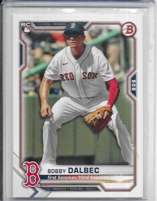 Bobby Dalbec 2021 Bowman #26 Rookie Card